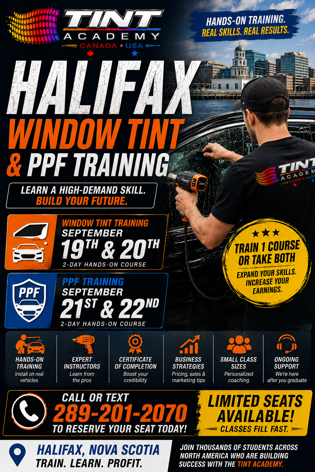 Registration Open - Halifax Window Tint & PPF School