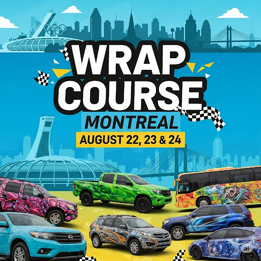 Learn Vehicle Wrapping in Montreal – August 22, 23 & 24 with The Tint Academy and Skins Wrap