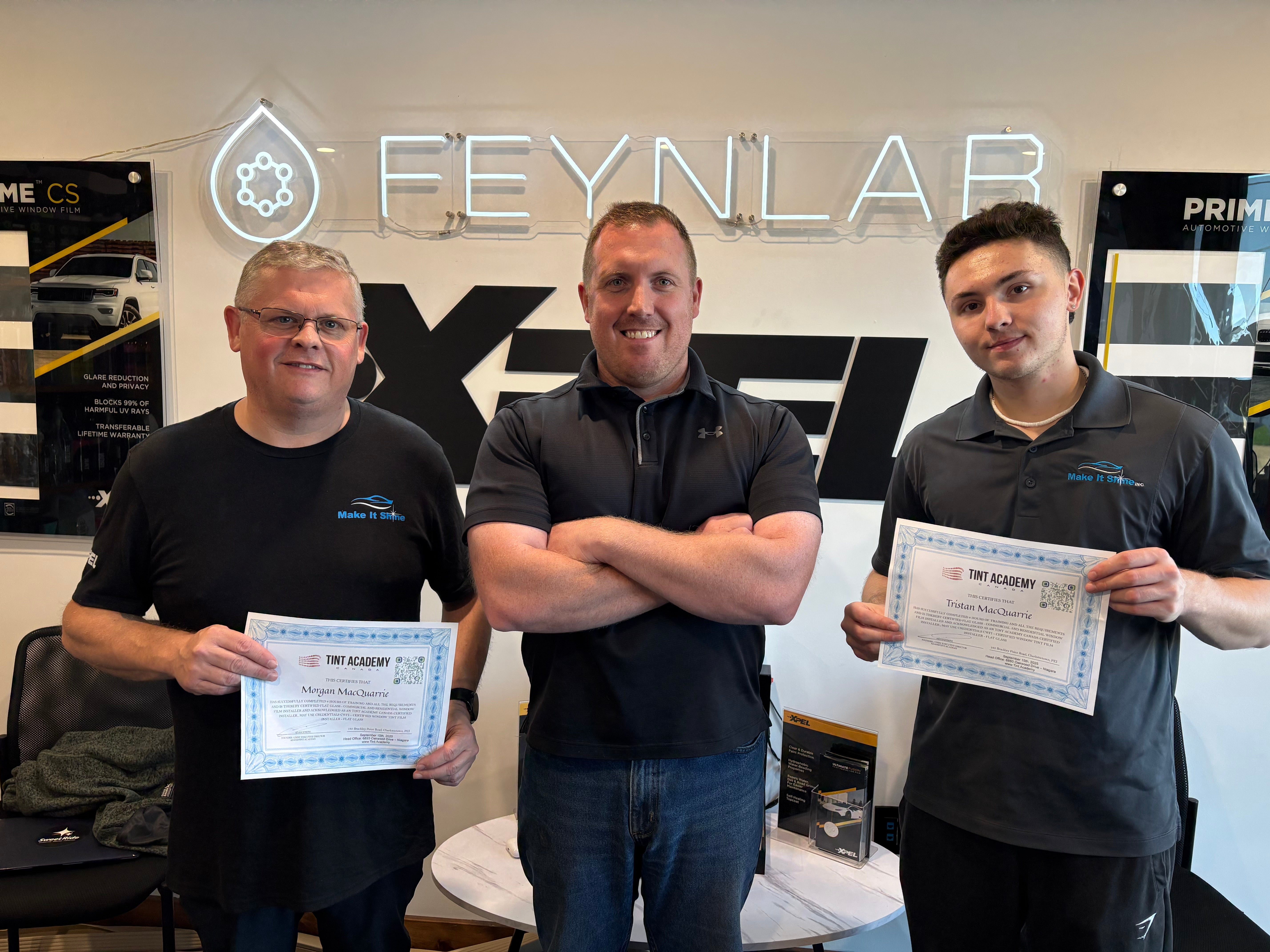 Flat Glass Window Film Training Completed in PEI with Make It Shine