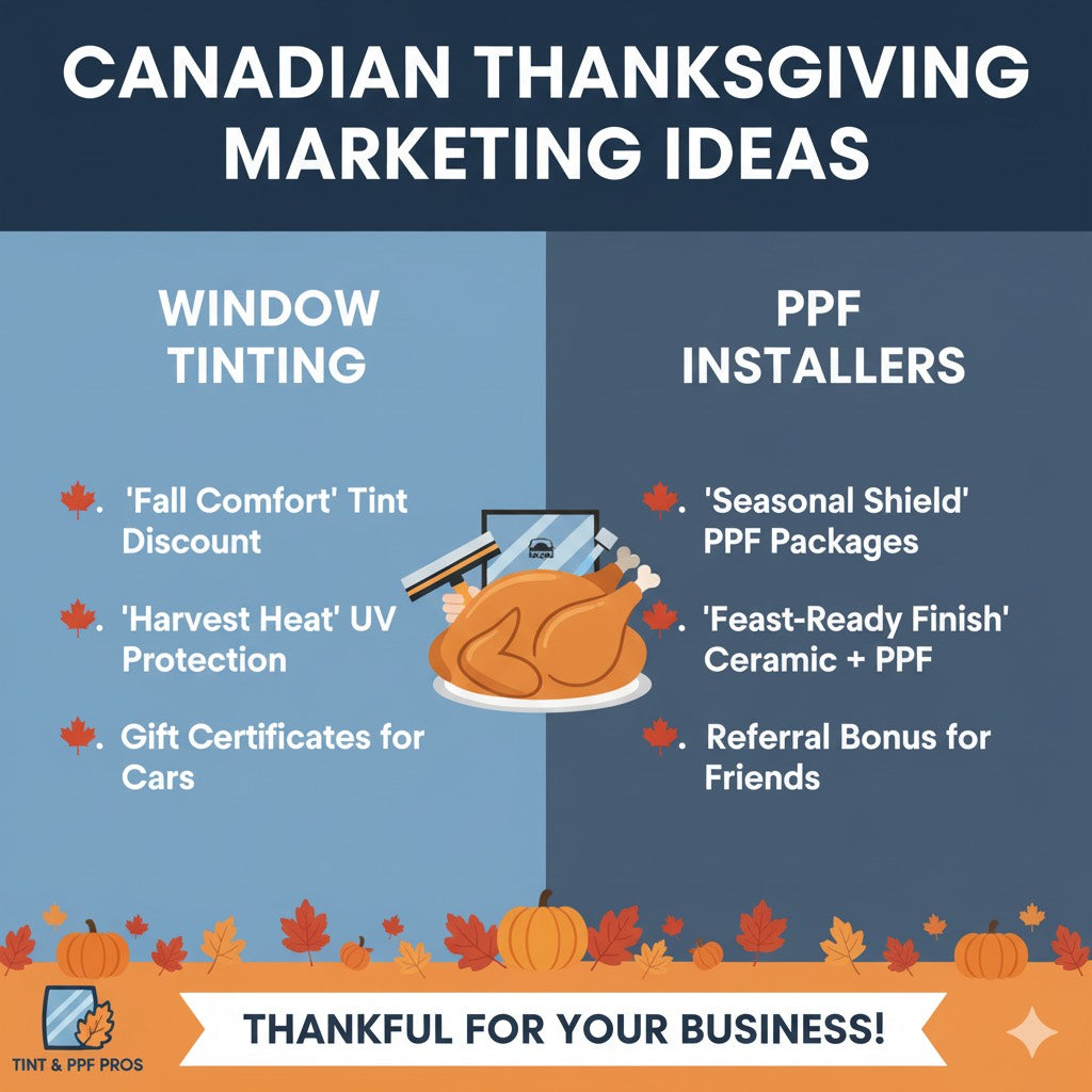3 Marketing Tactics PPF Installers and Window Tinters Can Use This Canadian Thanksgiving Weekend