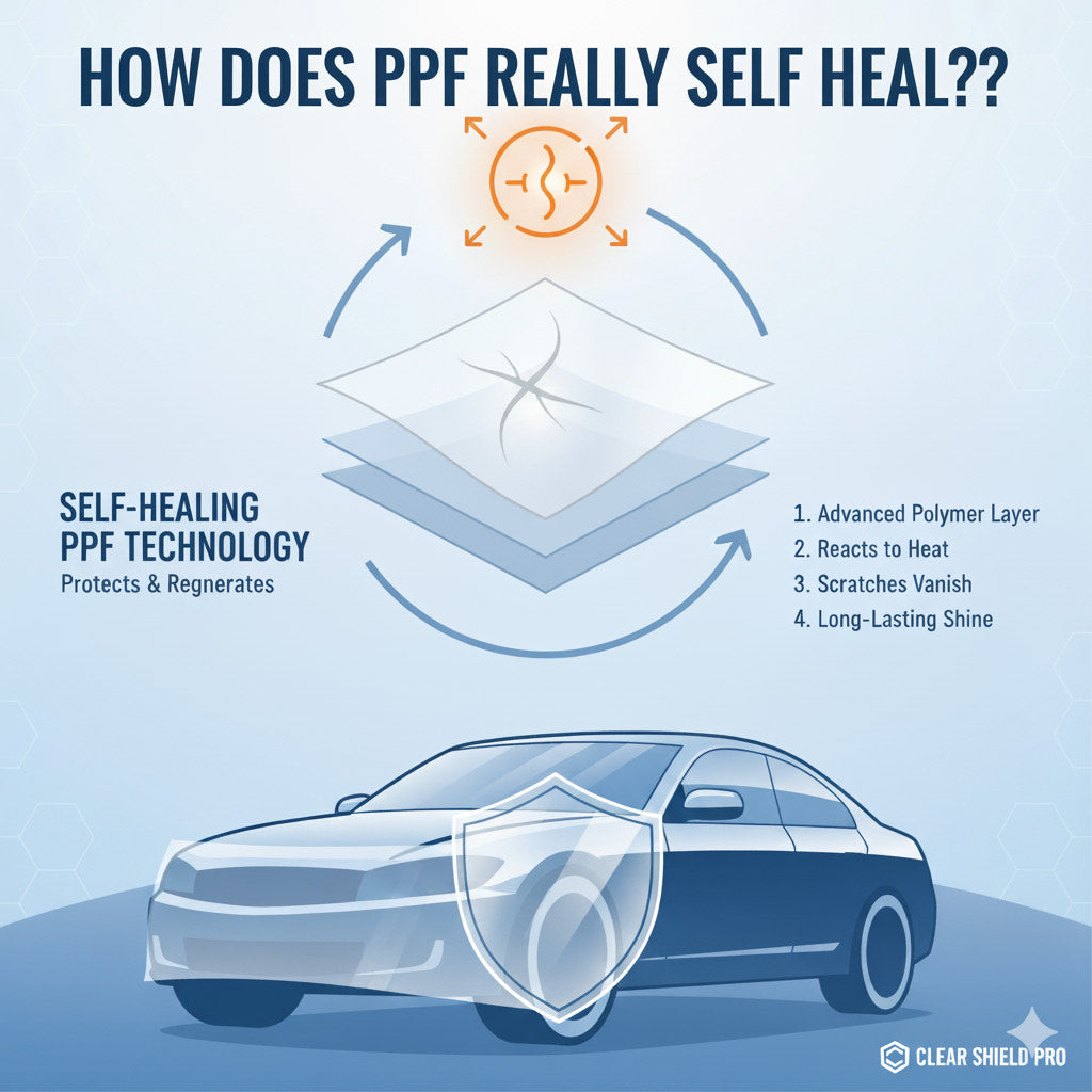 How Self-Healing Film Works with PPF — The Science Behind Scratch-Free Shine - By The Tint Academy