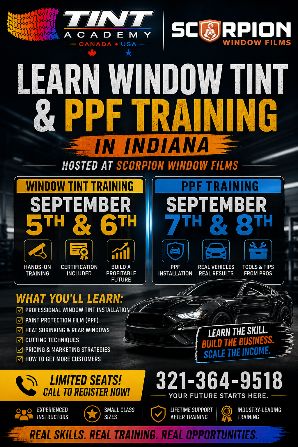 Learn Window Tint & PPF in Indiana