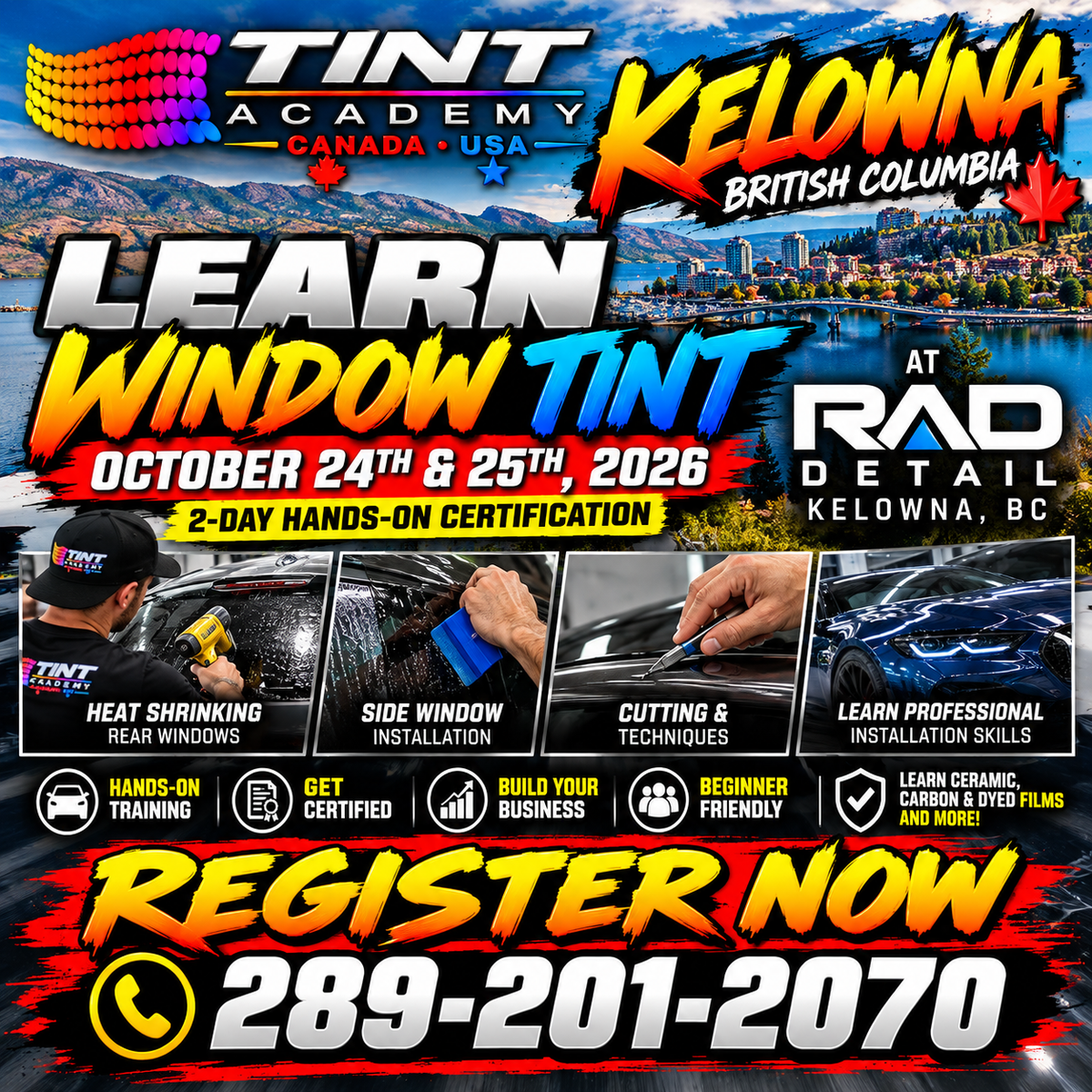 ☀️ Okanagan Drivers Need Window Tint — Learn the Skill!