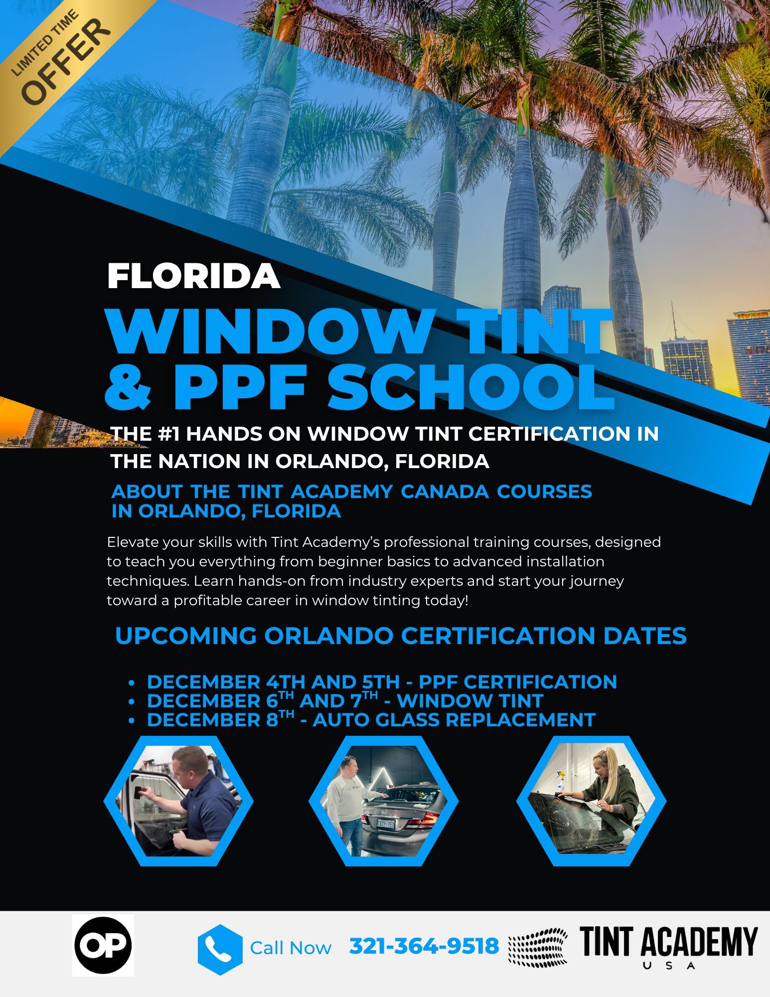 🌴 Learn Window Tint & PPF in Orlando with The Tint Academy