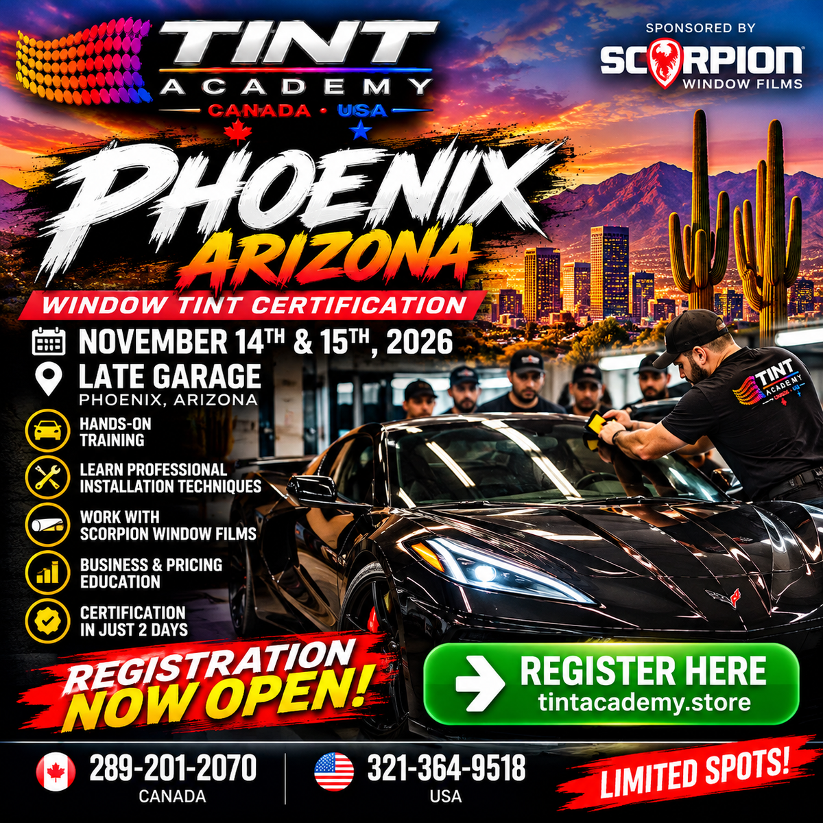 Learn Window Tint in Phoenix with the Tint Academy and Scorpion Films