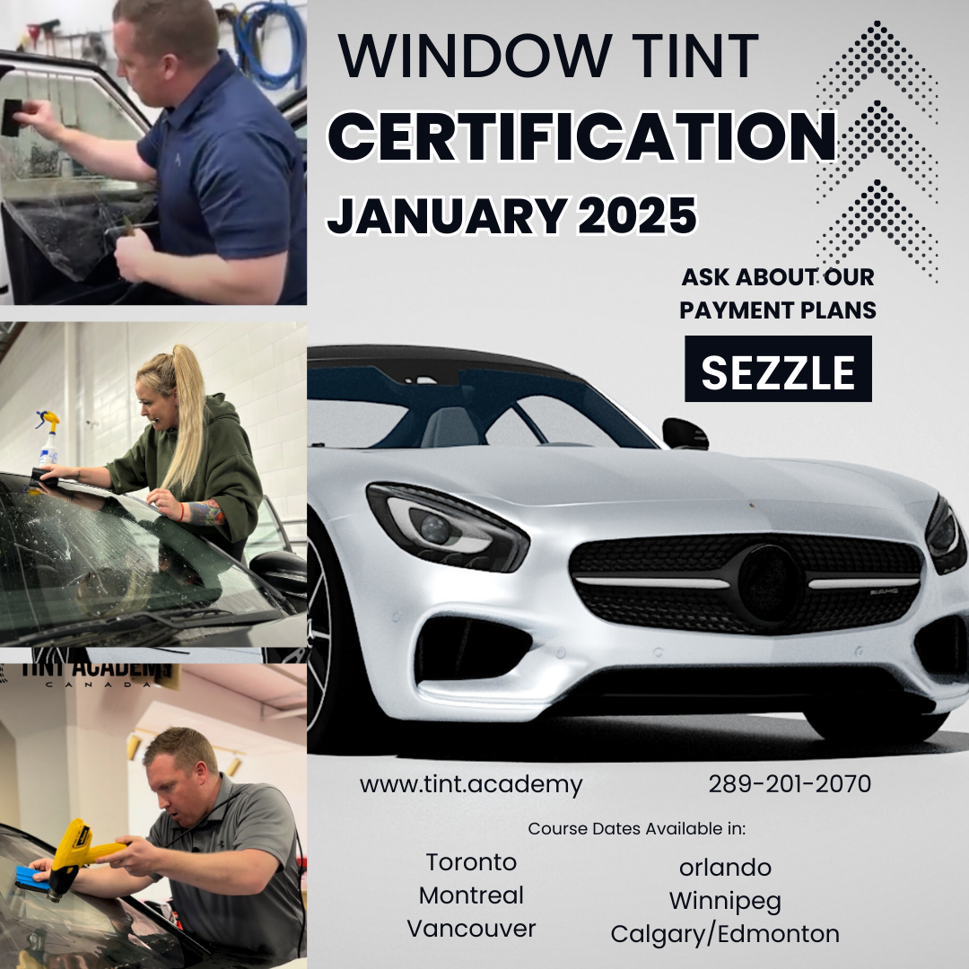 New Window Tinting Courses with Tint Academy Certification: 2025 Season in Toronto, Orlando, Vancouver, Calgary, Winnipeg, and Halifax