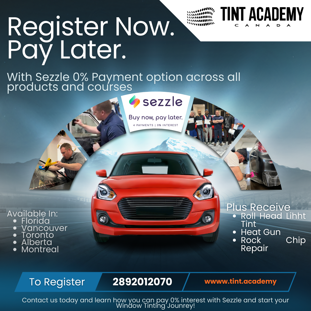 Unlocking Learning & Window Tint Products: Pay for Tint Academy Courses with Sezzle