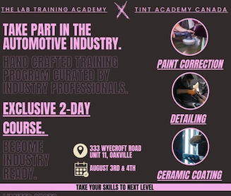 Learn Ceramic Coating and Power Polishing in Toronto with The LAB and Tint Academy