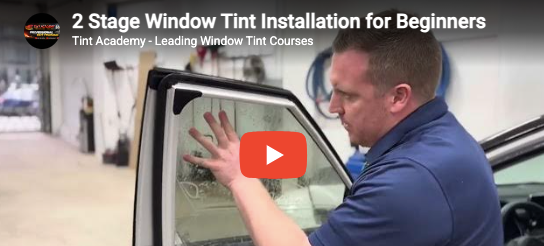 How to 2-Stage Window Tint {an efficient installation}