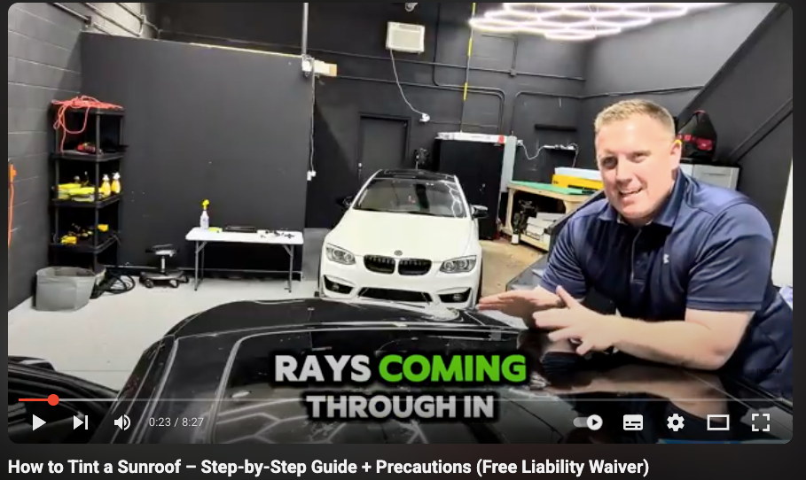 Thinking about tinting a sunroof?