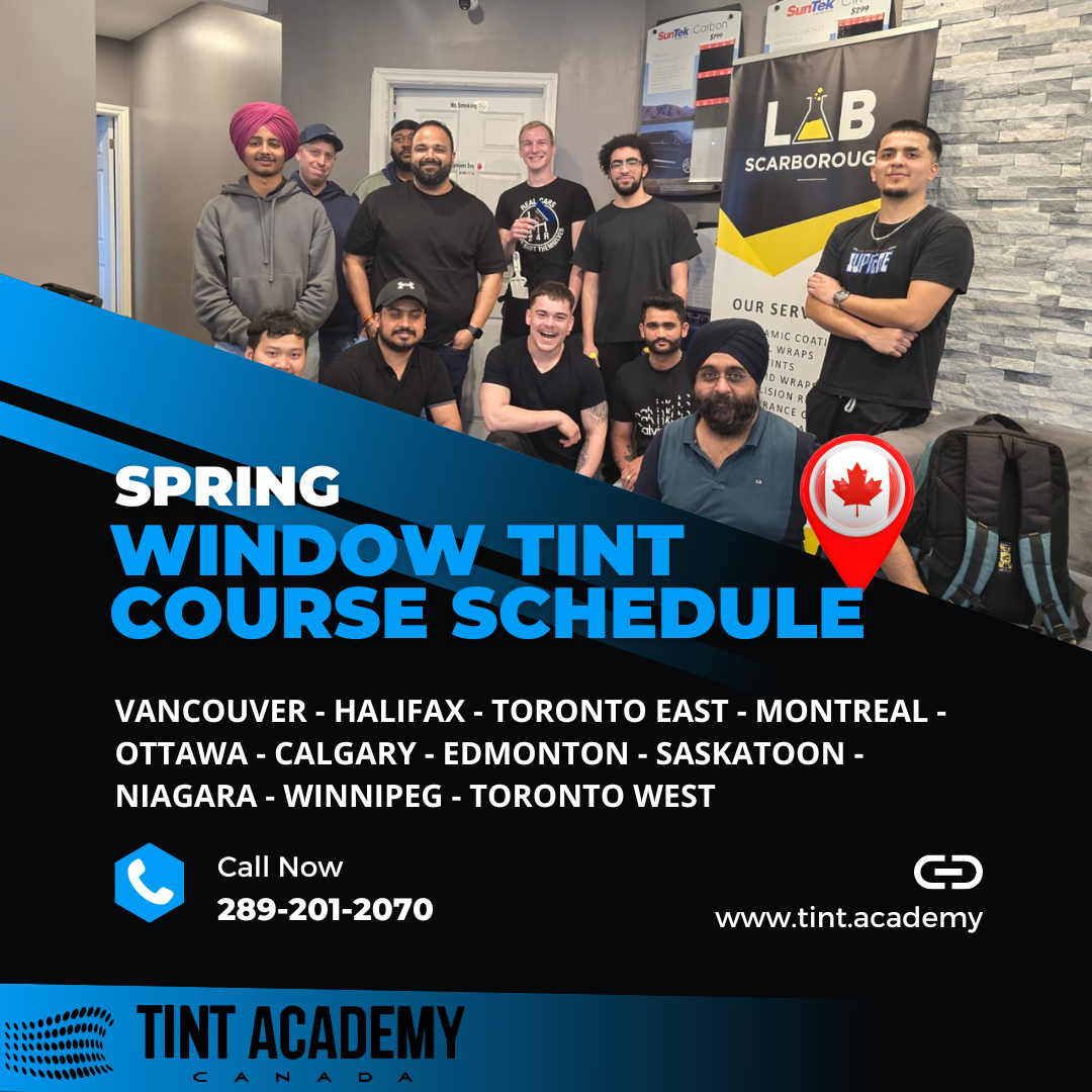 Window Tint Training - Spring Schedule is here with the Tint Academy