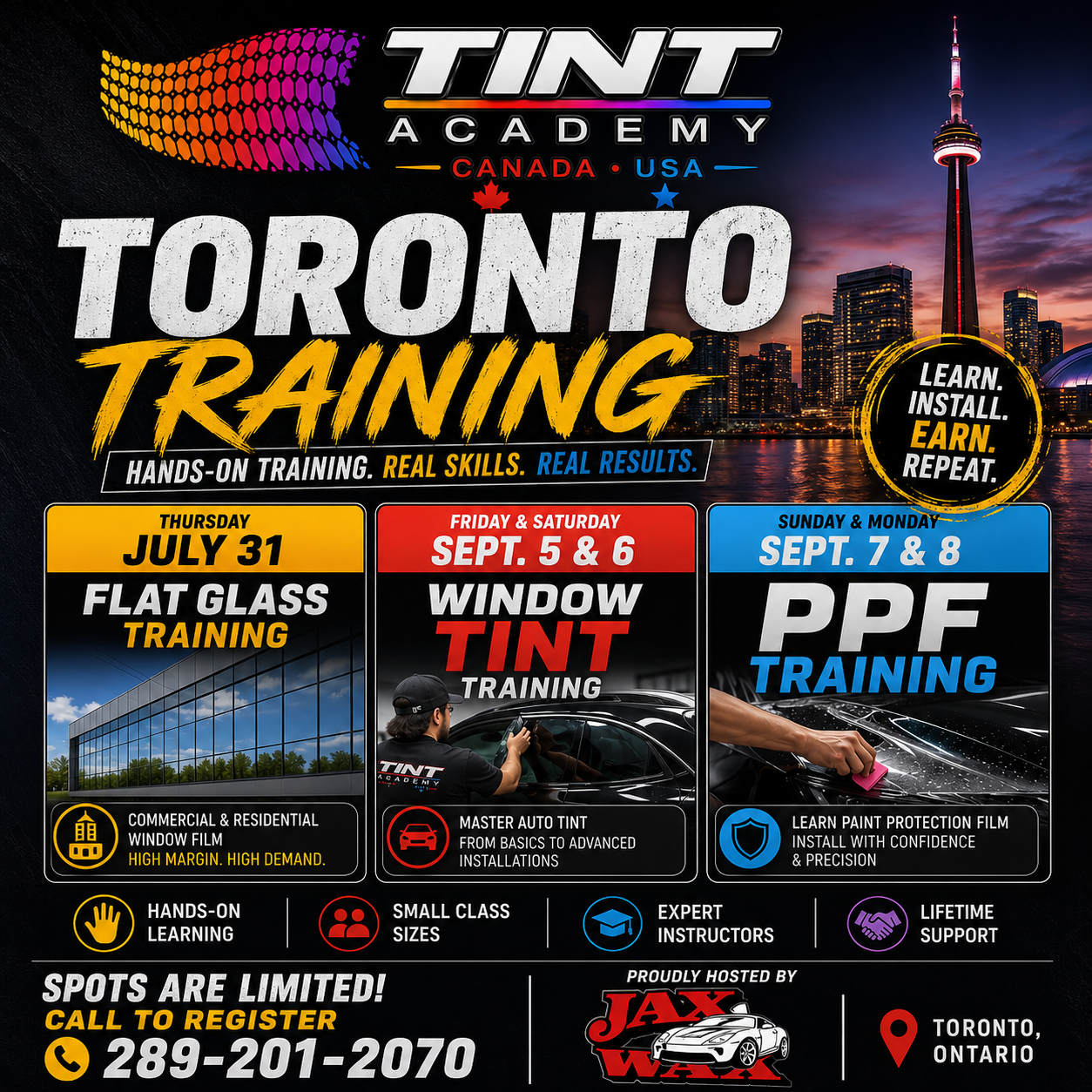Learn Window Tint & PPF in Toronto - Registration Open!