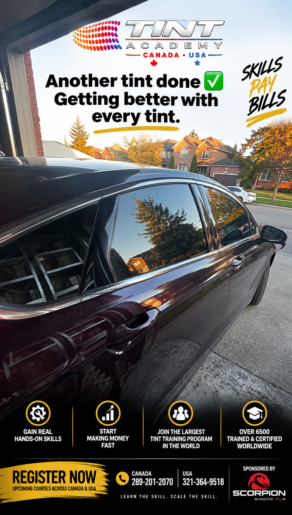 2 Days After Our Toronto Course… He’s Already Tinting &amp; Charging 💰