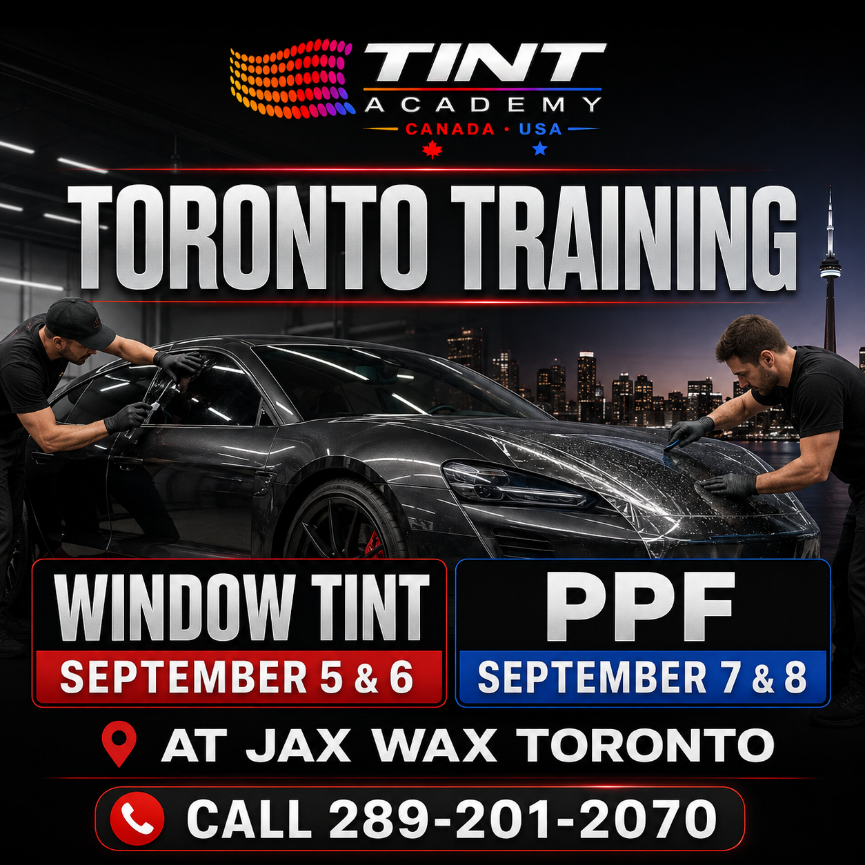 Toronto Window Tint & PPF training is coming this September