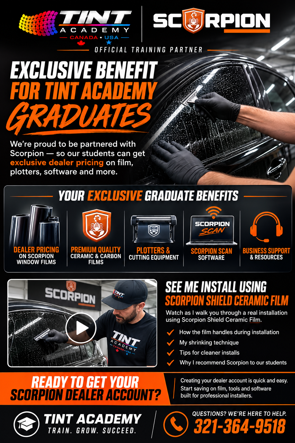 Why Tint Academy Recommends Scorpion Window Film to Our Students