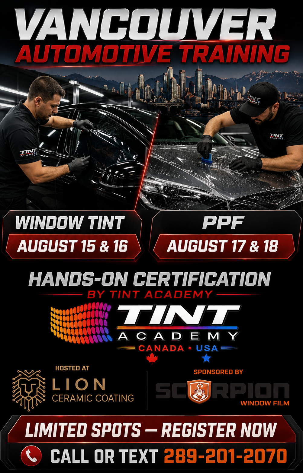 Learn Window Tinting in Vancouver with Tint Academy and Scorpion Films