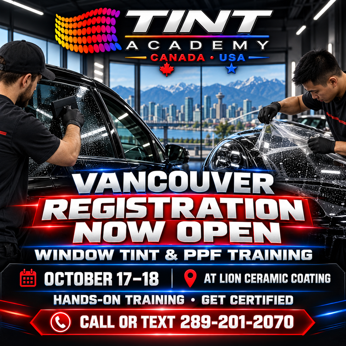 Learn Window Tinting in Vancouver - Registration Now Open!