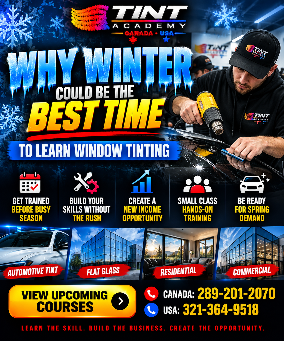 Why Winter Might Be the BEST Time to Learn Window Tinting