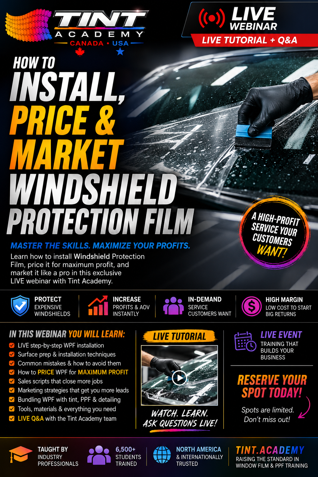 Windshield Protection Film: The #1 High-Profit Service Your Tint or PPF Shop Isn't Offering