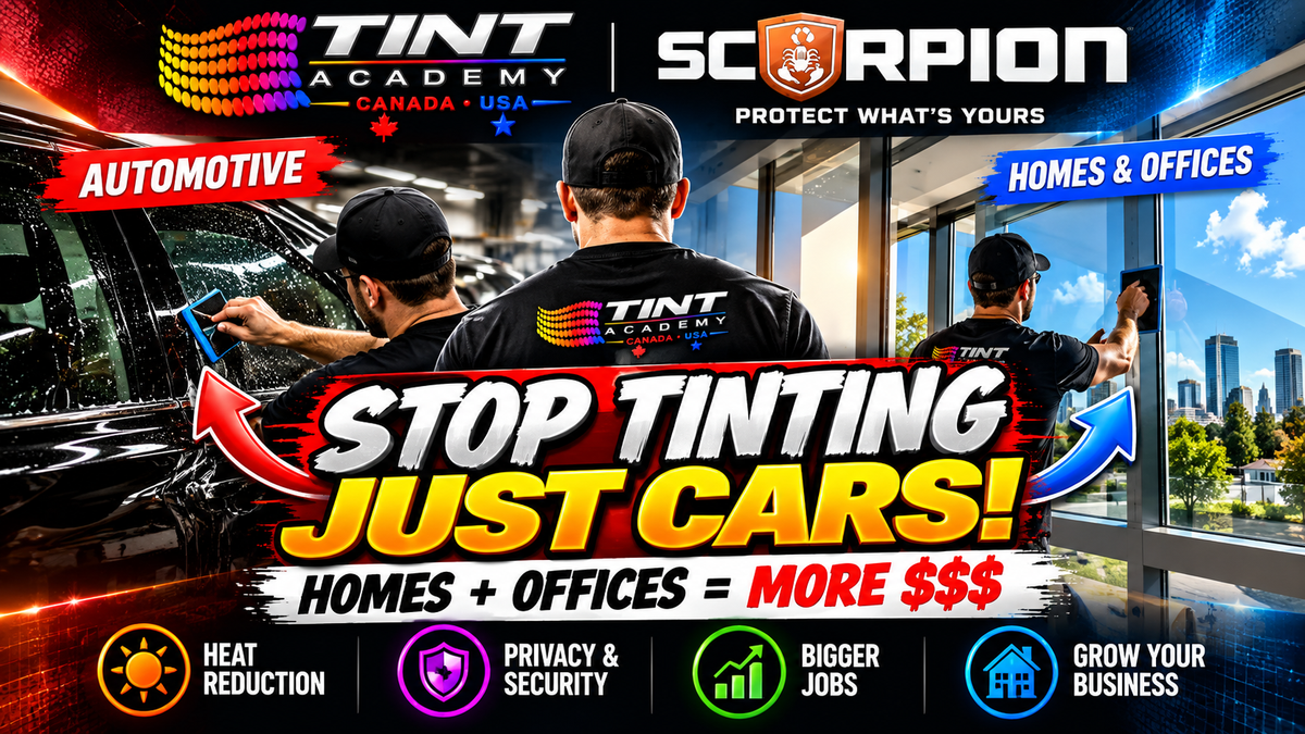 Stop Tinting Just Cars! How to Make More Money with Residential & Commercial Window Tinting