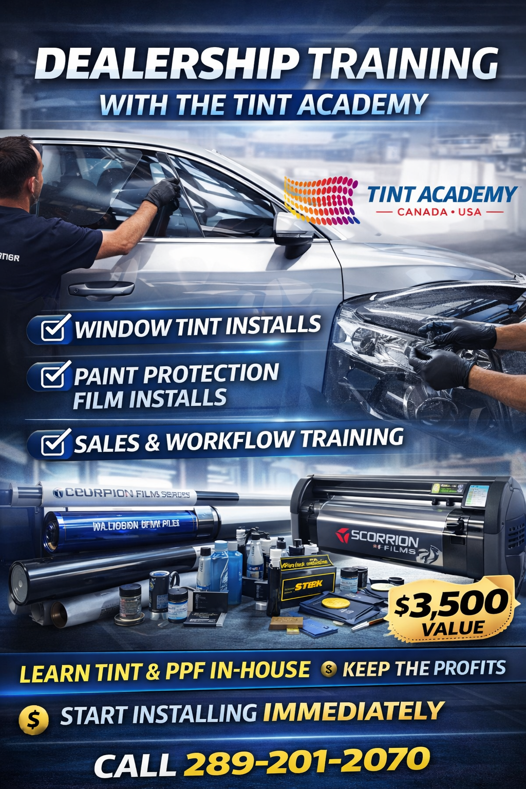Dealership On-Site Tint & PPF Training: How The Tint Academy Helps Dealerships Grow In-House Revenue