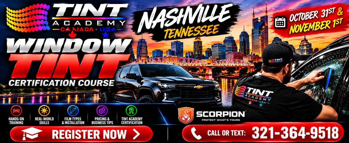 Tennessee Needs Window Tinters! 3 Reasons to Learn Oct 31–Nov 1