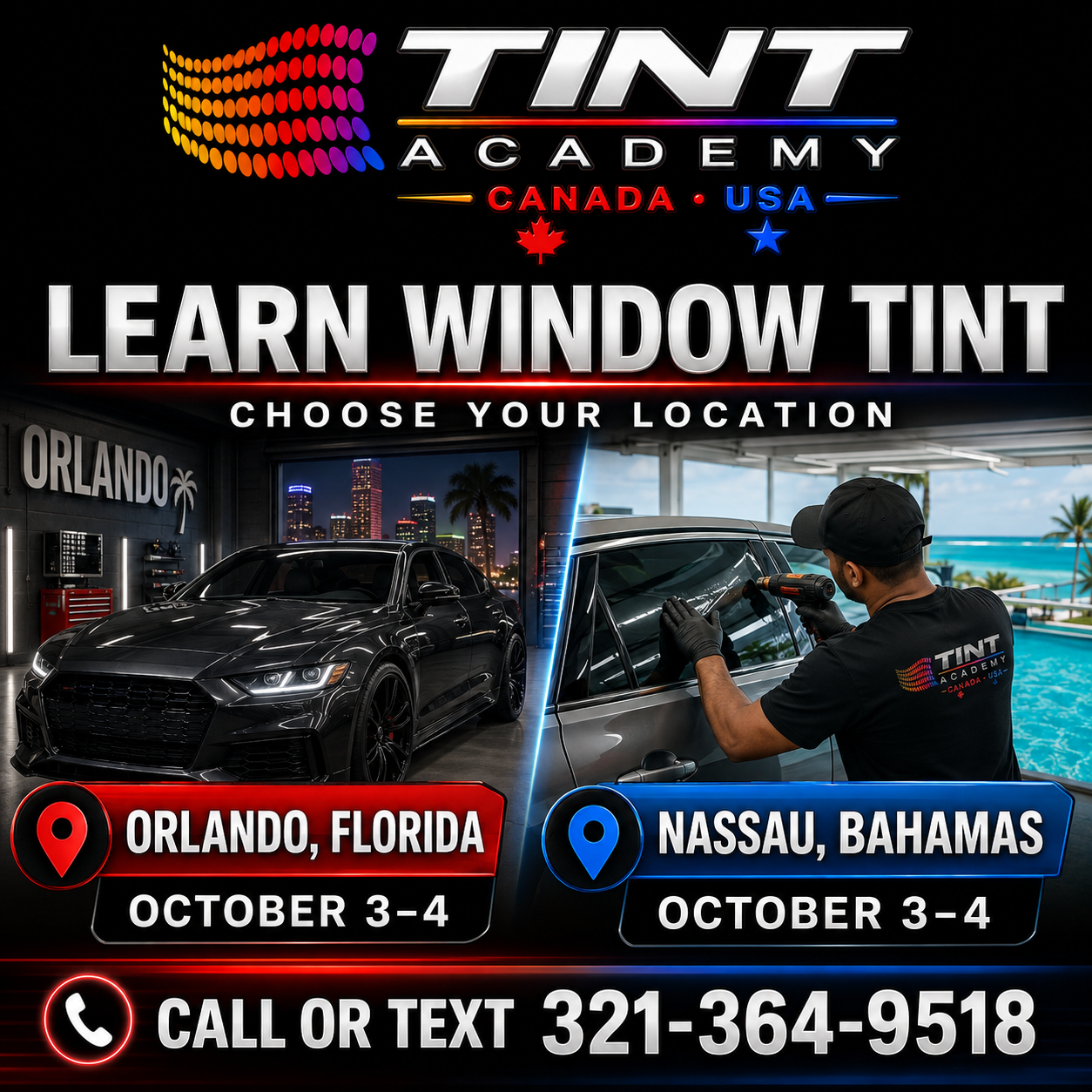 Learn Window Tint in Nassau or Orlando this October 2026