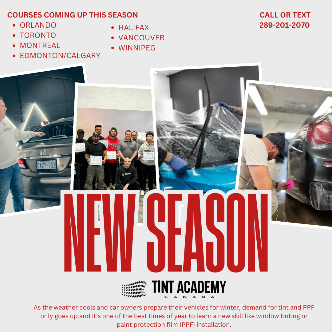 Fall is here—and it’s one of the best times of year to learn a new skill like window tinting or paint protection film (PPF) installation