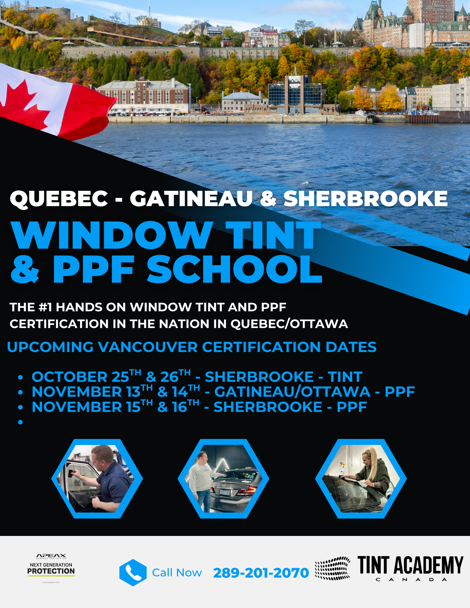 Learn Window Tinting in Gatineau, Québec — November 13 & 14 with The Tint Academy
