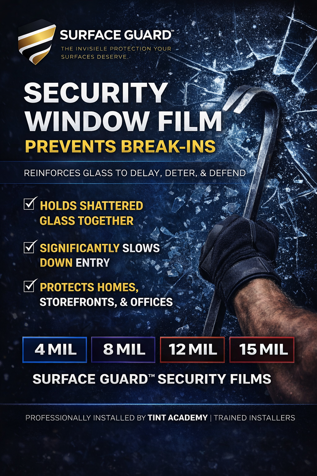 How Security Window Film Helps Prevent Break-Ins