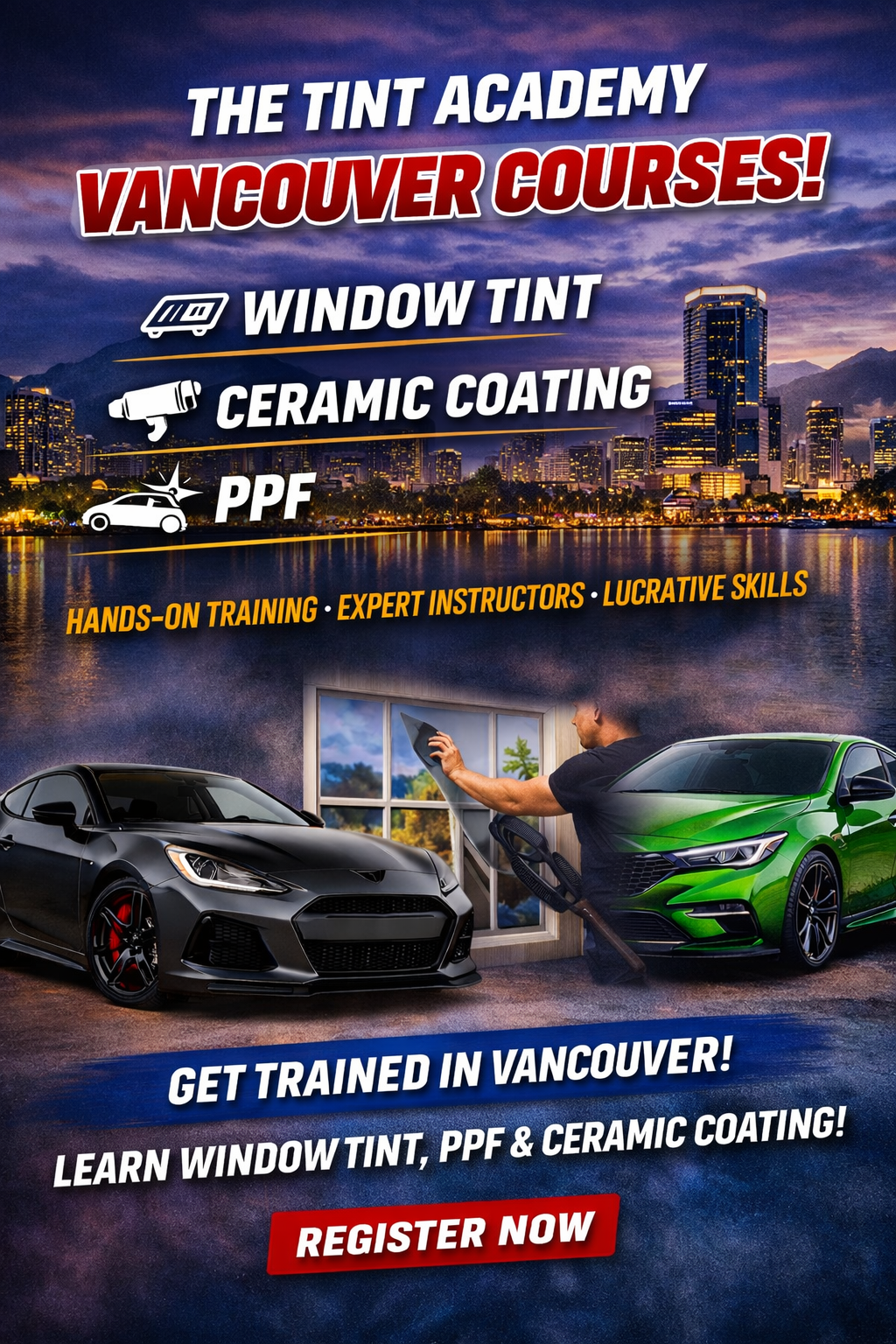 Learning Window Tint, PPF & Ceramic Coating in Vancouver: A Smart Career Move