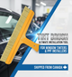 Professional Tint Academy tint brush for window tinting and PPF installation, shown with black bristles and ergonomic handle.
