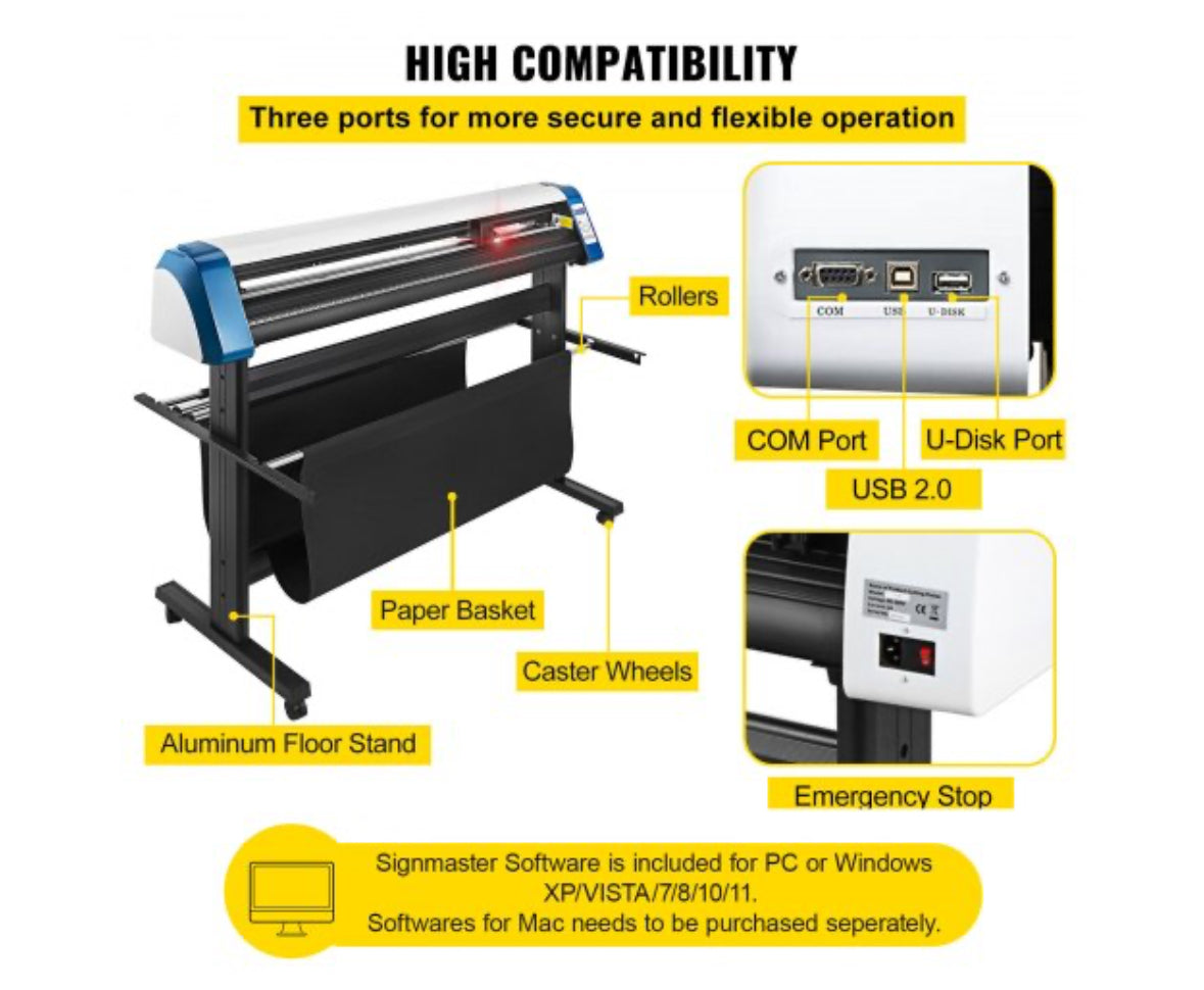 53 Inch Vinyl Cutter Machine Semi-Automatic