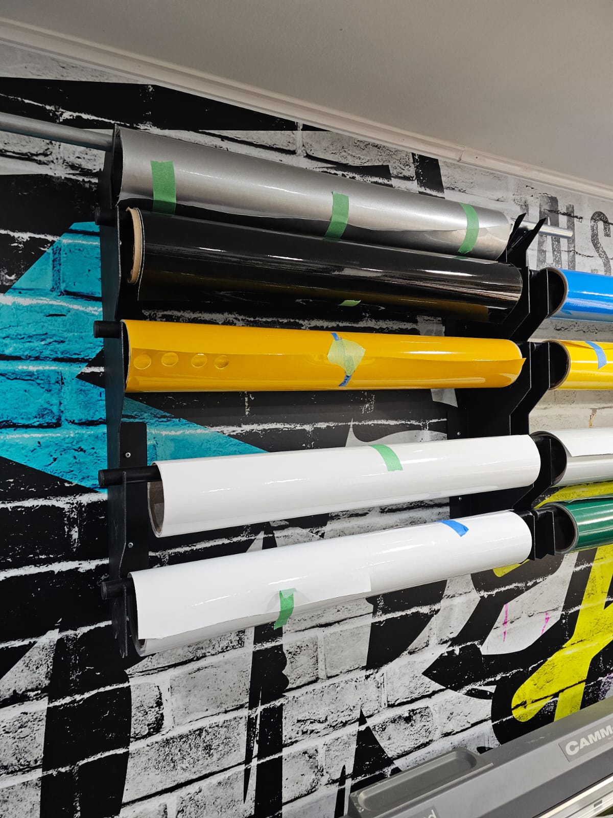 Modular Roll Rack - For Window Tint, PPF & Wrap. Made in Canada {FIRE