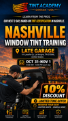 Window Tint Training & Paint Protection Film {PPF} Course – Nashville, TN | 2-Day Certification | Tint Academy USA