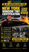 New York - Window Tinting & PPF - Certification Course by Tint Academy USA