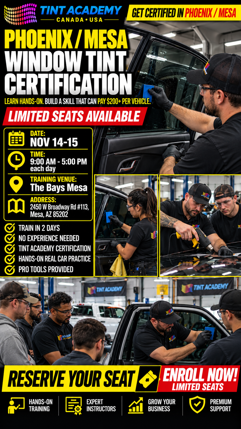 Window Tint Course – Phoenix/MESA Arizona