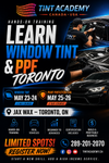 Hands-on Toronto Window Tint and PPF training course by Tint Academy Canada, featuring classroom and practical tinting sessions.
