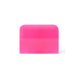 Pink 4x3-inch specialty squeegee tool from tintacademycanada, ideal for applying paint protection film or window tinting.